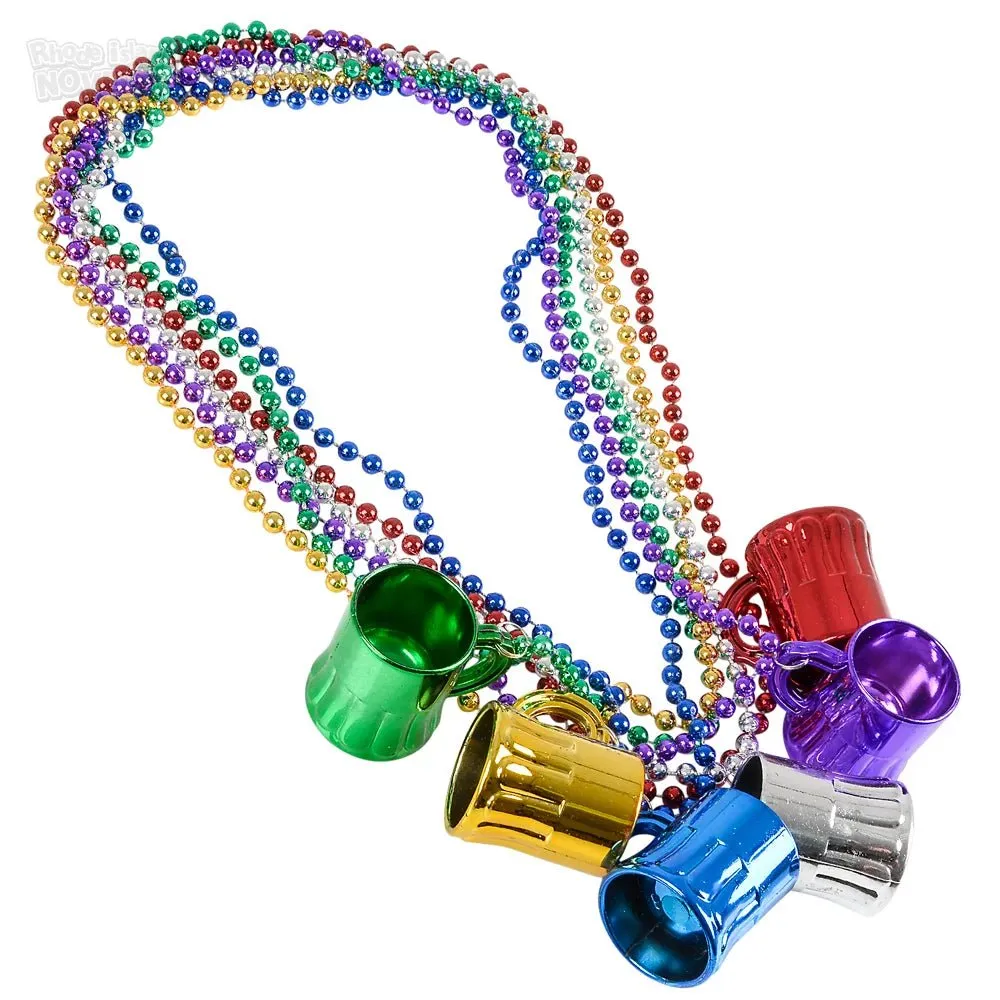 33" Metallic Beer Mug Beads