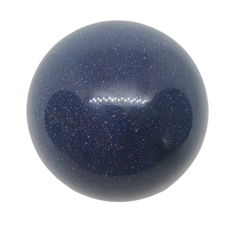 593G Blue Sandstone Crystal Sphere