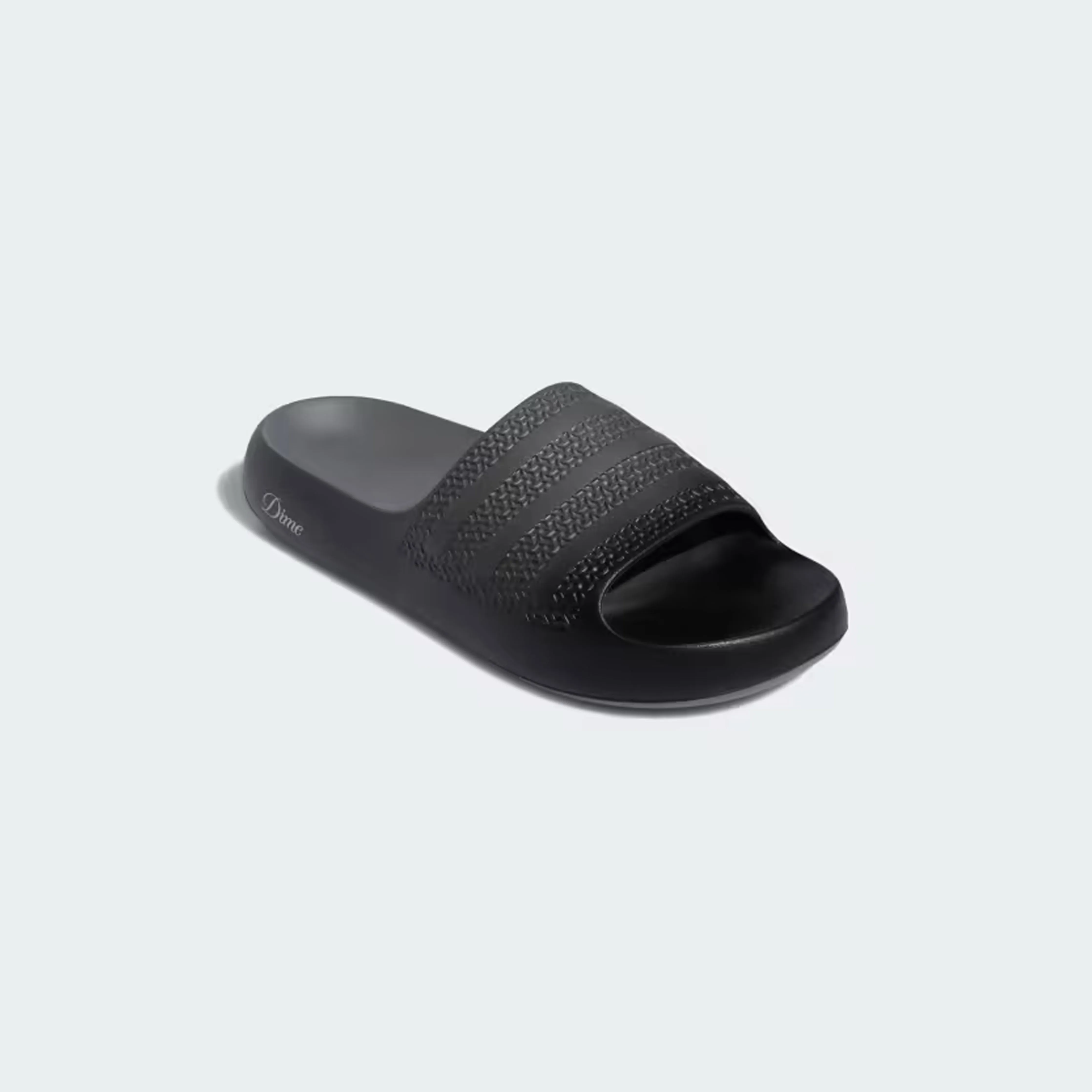 Adidas Skateboarding X Dime Ayoon Slides - Core Black / Vista Grey / Gold Metallic