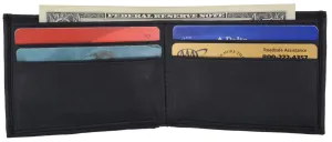 AFONiE Men's Genuine Leather Bi-fold Wallet