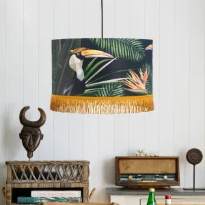 Birds Of Paradise Drum Pendant Lamp - MINDTHEGAP