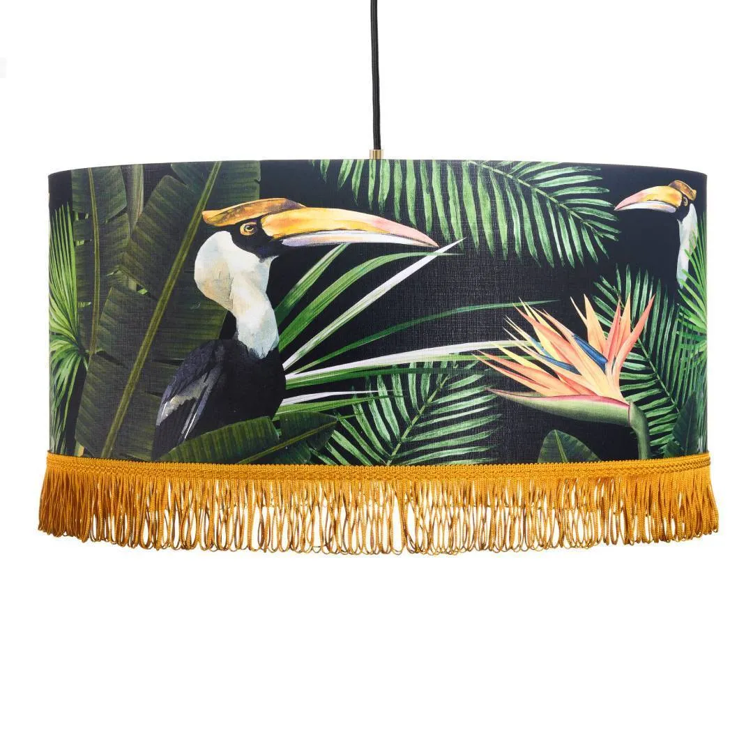 Birds Of Paradise Drum Pendant Lamp - MINDTHEGAP