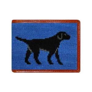 Black Lab Needlepoint Bi-Fold Wallet