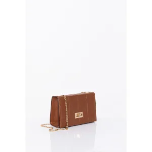 Brown Chain Strap Mini Bag