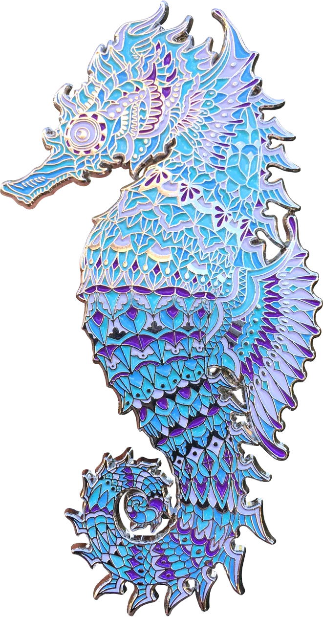 Crystal Seahorse Pin (Edition of 75)