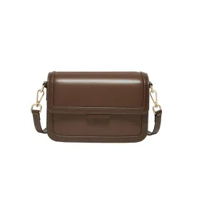 Daily Coffee Leather Shoulder Bag