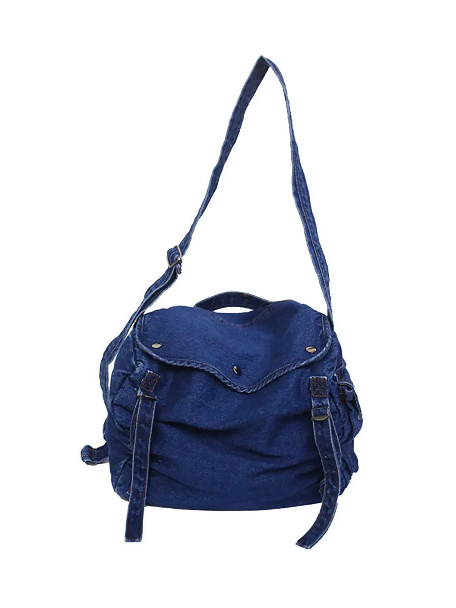 Denim Casual Large Capacity Bag Retro Shoulder Bag