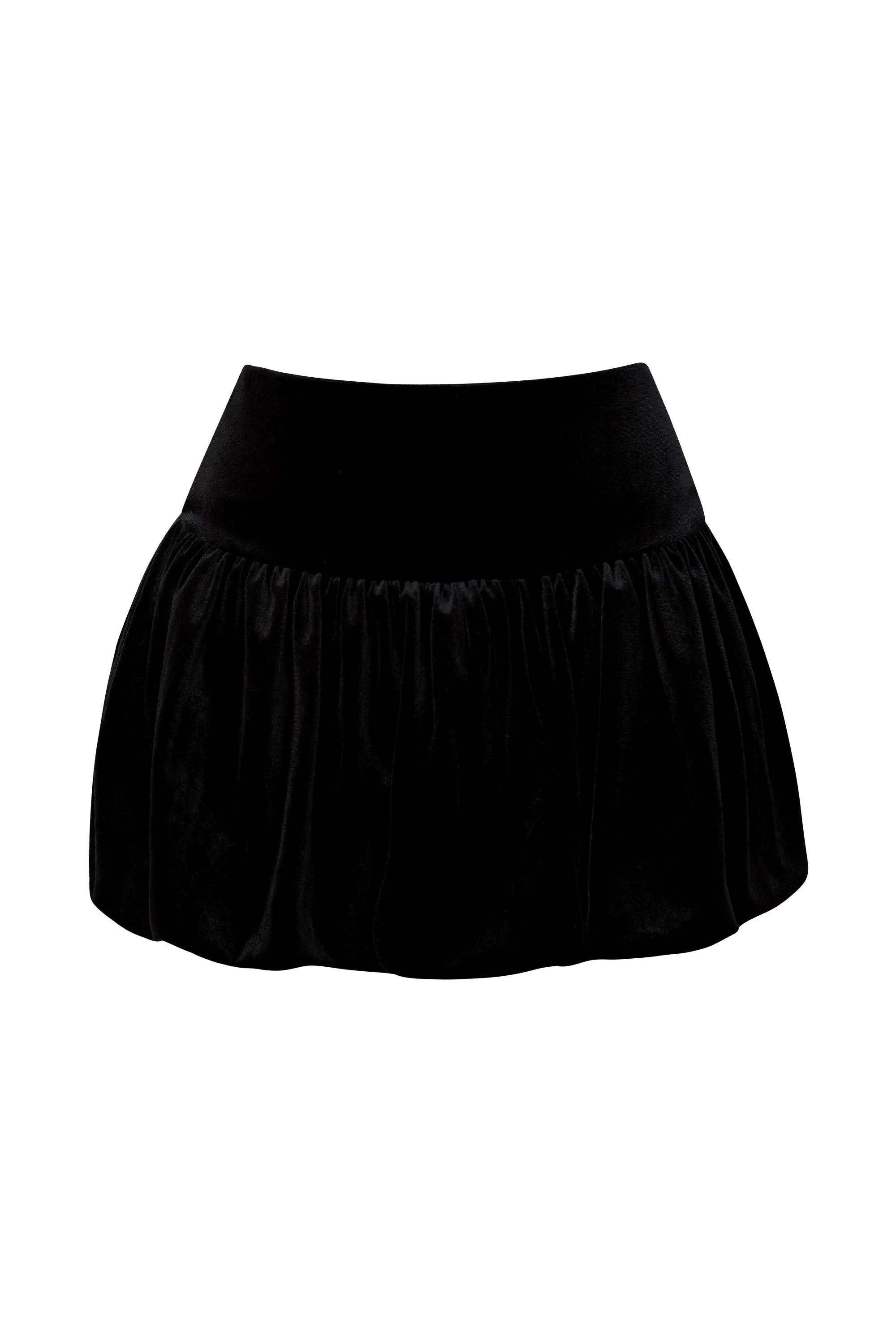 Dorothy Black Velvet Bubble Skort