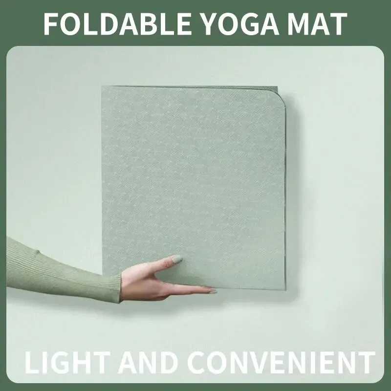 Eco-Friendly Double-Sided Foldable Yoga Mat - Non-Slip & Portable