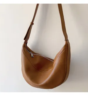 Elena Handbags Retro Leather Hobo Sling Bag