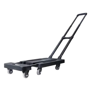 Foldable Flatbed Trolley Cart, 360° Wheels, 200Kg Load