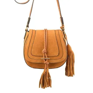 'Harriet' Saddle Bag - Desert Suede