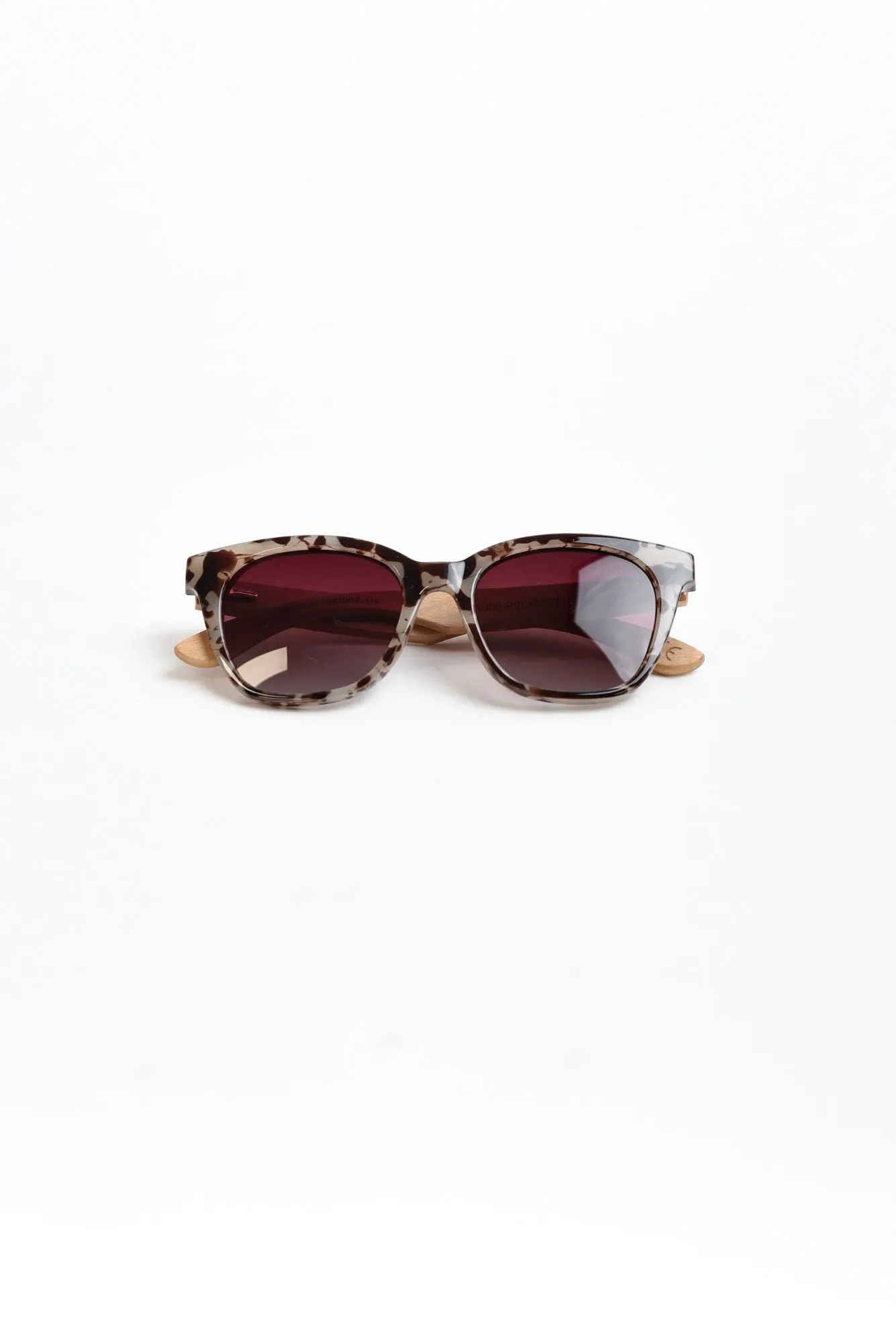 Lydia Tortoiseshell Wooden Sunglasses