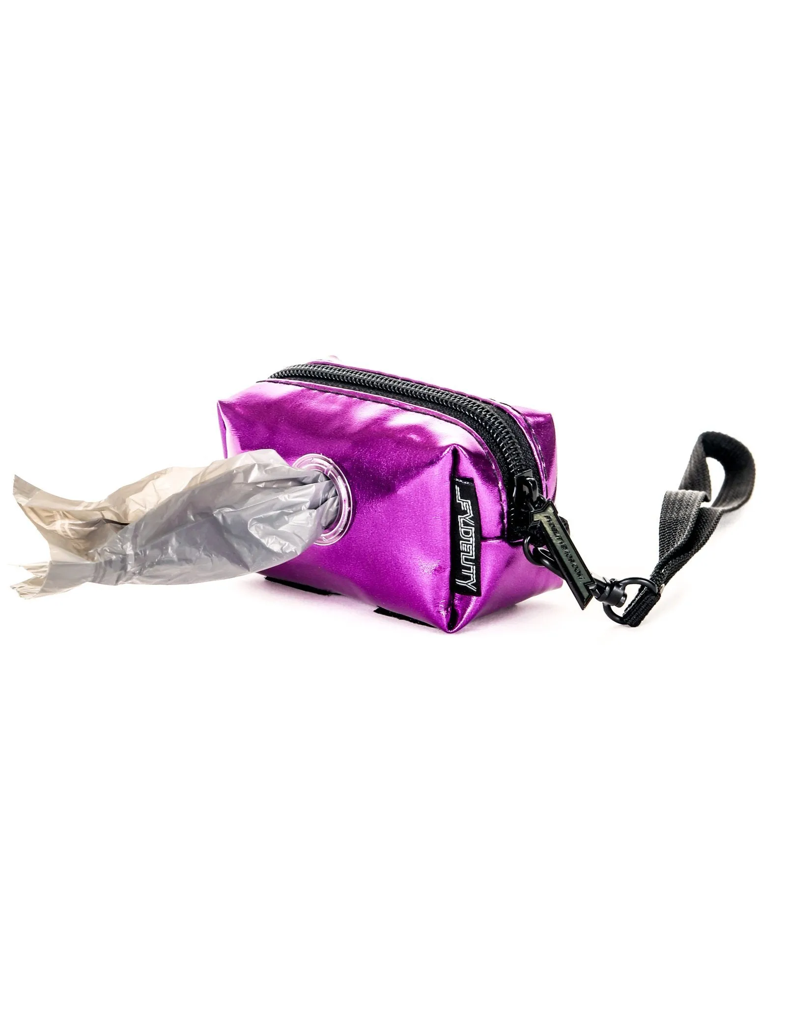 poopyCUTE | Cute Poop Bag Holder | METALLIC Purple