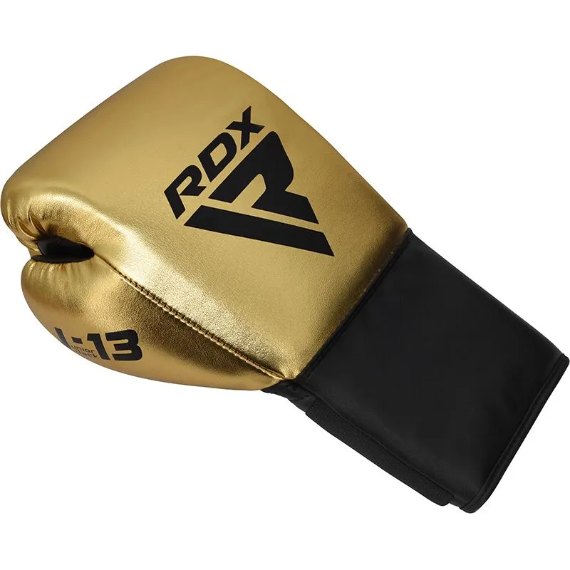 RDX J13 KIDS 8oz Golden Boxing Gloves & Pads Set