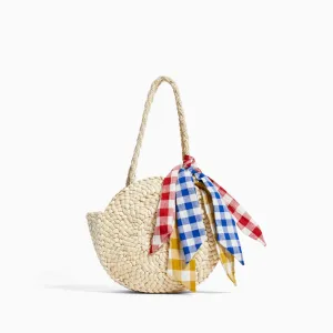 Retro Rattan Designer Knitted Straw Shoulder Bag