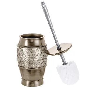 Silver Dublin Toilet Brush With Holder (Wholesale)