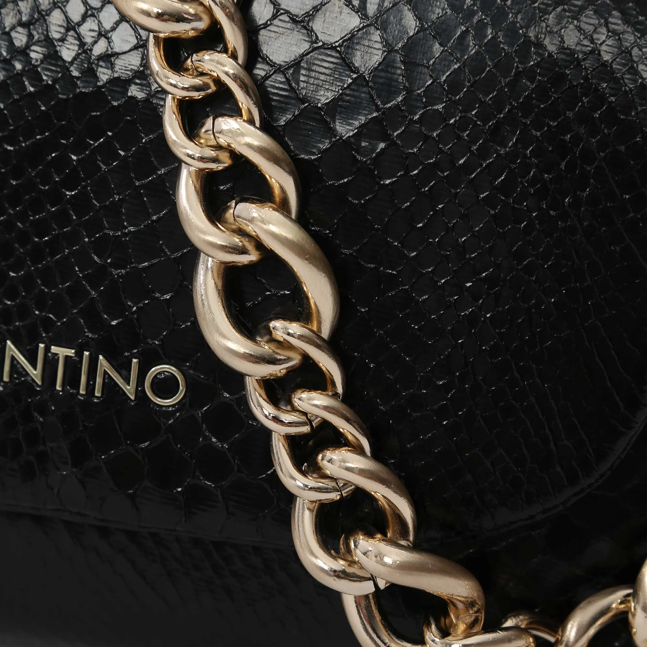 Valentino Bags Friends Ladies Flap Bag in Black