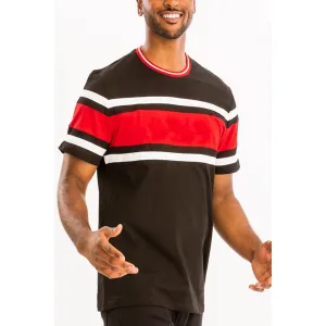 Vertical Color Block Tee (4 Colors)